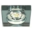 CANDELLUX 2244351 SS-16 CH/BK MR16 CHROM oczko sufitowe lampa sufitowa STAŁA KWADRATOWA SZKŁO CZARNE