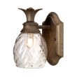 ELSTEAD Plantation HK-PLANT-BATH-PZ 1 Light Wall Light - Pearl Bronze