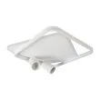 LIGHT PRESTIGE Plafon Parma 2 2xGU10 + 1xLED CCT biały kwadrat LP-0612/2C Square WH