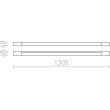 RENDL R12409 MIRANDA 120 ścienna chrom 230V LED 14W IP44 3000K