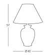 KOLARZ 0014.74.4 GIARDINO PERLA lampa stołowa złoto 24K