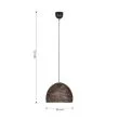 TRIO KAMARA 365290104 lampa wisząca