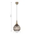 TRIO SORAYA 365430104 lampa wisząca