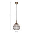 TRIO SORAYA 365440104 lampa wisząca