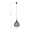 TRIO SORAYA 365440132 lampa wisząca