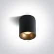 ONE LIGHT 12120Z/B/W Trizin 2 czarny cylinder COB LED 3000K 20W + czarny & mosiężny