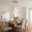 EMIBIG 1760/3 FLORA 3PREM MOKKA OPAL Lampa wisząca