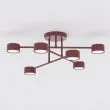 EMIBIG 1681/6 HALO 6 BURGUNDY LAMPA SUFITOWA