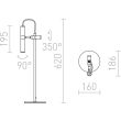 RENDL R12462 VIPER TL czarna chrom 230V LED 3W 60° 3000K