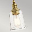 ELSTEAD Waverly KL-WAVERLY-MP-NBR 1 Light Mini Pendant - Natural Brass