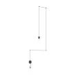 MOOSEE MSE1501100474 lampa ścienna FLUSSO WALL czarna