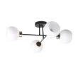 CANDELLUX 34-21076 AMANDA LAMPA SUFITOWA CZARNY+ZŁOTY 4X40 E27 KLOSZ BIAŁY
