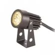 RENDL R10530 GUN z klinem ziemnym czarna 230V LED 3x1W 30° IP65 3000K