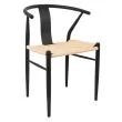 KING HOME KH1201100122 Krzesło WISHBONE METAL naturalne