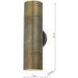 DAR ORT3275 ORTEGA 2LT W/LT ANT BRA UP DOWN IP65