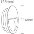 ONE LIGHT 68068/W/W Manolada biały wpust ścienny LED 3000K 3W IP65