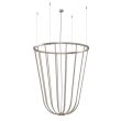ANTIGO Lampa wisząca no. moon A Z - Platyna mat (600 mm) 5144