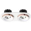 RENDL R13240 SHARM R II wpuszczana biała miedź 230V LED 2x10W 24° 3000K