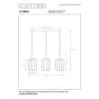 LUCIDE CORINA 03447/03/30 LAMPA WISZĄCA czarny