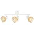 CANDELLUX 93-68095 ATARRI LISTWA 3X25W E14 BIAŁY+DREWNO