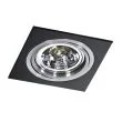 AZZARDO GM2101-BK-ALU / AZ0769 Siro 1 (black/aluminium) Lampa wpuszczane