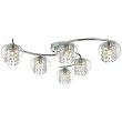 DAR ELM6450 ELMA 6LT SEMI FLUSH POL CHR/ CLR
