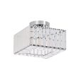 LIGHT PRESTIGE LP-2910/1C CH square Kwadratowy plafon Vetro chrom 1xE27