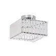 LIGHT PRESTIGE LP-2910/1C CH square Kwadratowy plafon Vetro chrom 1xE27