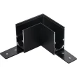 ANTIGO Łącznik L natynkowy szynoprzewodu magnetycznego Komatsu 48V - Czarny 6517