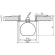 CANDELLUX 2280243 SK-20 CH G4 CHROM OPR. STROP. STAŁA KRYSZTAŁ 20W G4 KULA