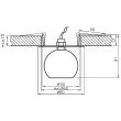 CANDELLUX 2280243 SK-20 CH G4 CHROM OPR. STROP. STAŁA KRYSZTAŁ 20W G4 KULA