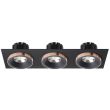 RENDL R13264 SHARM SQ III wpuszczana czarna/czarna miedź 230V LED 3x10W 24° 3000K