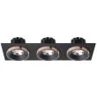 RENDL R13264 SHARM SQ III wpuszczana czarna/czarna miedź 230V LED 3x10W 24° 3000K