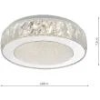 DAR AKE5208 AKELIA FLUSH SML ACRYLIC STAINLESS STEEL LED