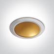 ONE LIGHT 10116FD/W/BS Nata 2 downlight biały-mosiądz LED 3000K 16W dark light