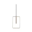 ANTIGO Lampa wisząca Faro prostokąt - Mosiądz polerowany (185 mm) 8288