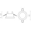RENDL R12911 MAJESTIC aluminium szczotkowane 230V GU10 35W IP44