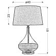 CANDELLUX 41-21502 ECO 2 STOŻEK LAMPKA GABINETOWA 40X62 1X60W E27