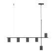 SIGMA 33695 Vendo 6 lampa wisząca czarny,czarny