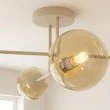 EMIBIG 1636/4 ROMA 4 MOKKA AMBER LAMPA SUFITOWA