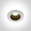 ONE LIGHT 10108ED/W/B/W Volax 10108ED/W/B biała wpuszczana oprawa typu downlight z czarnym odbłyśnikiem COB LED 3000K 8W
