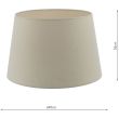 DAR CEZ1629 CEZANNE 40CM FRENCH DRUM SHADE ECRU