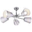CANDELLUX 35-70630 VOX LAMPA WISZĄCA 5X40W E14 CHROM Z ABAŻUREM