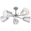 CANDELLUX 35-70630 VOX LAMPA WISZĄCA 5X40W E14 CHROM Z ABAŻUREM