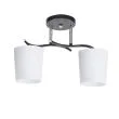 CANDELLUX 32-22653 ESNYR LAMPA SUFITOWA CHROMOWY+CZARNY 2X40 E27 KLOSZ BIAŁY
