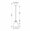 CANDELLUX STUDIO 50101142 lampa wisząca SEWILLA S 1