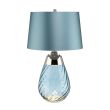 ELSTEAD Lena LENA-TL-S-BLUE 2 Light Small Blue Table Lamp