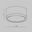 MAYTONI C086CL-GX53-SRD-BG Hoop lampa sufitowa czarny,złoty