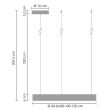 Step into Design ST-8848-80 NICKEL Lampa wisząca CIRCLE 80 LED nikiel szczotkowany 80 cm