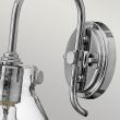 ELSTEAD Congress HK-CONGRESS1-A-CM 1 Light Clear Glass Wall Light - Chrome